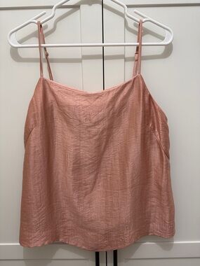 Boden Blush Pink Satin-Effect Spaghetti Strap Cami